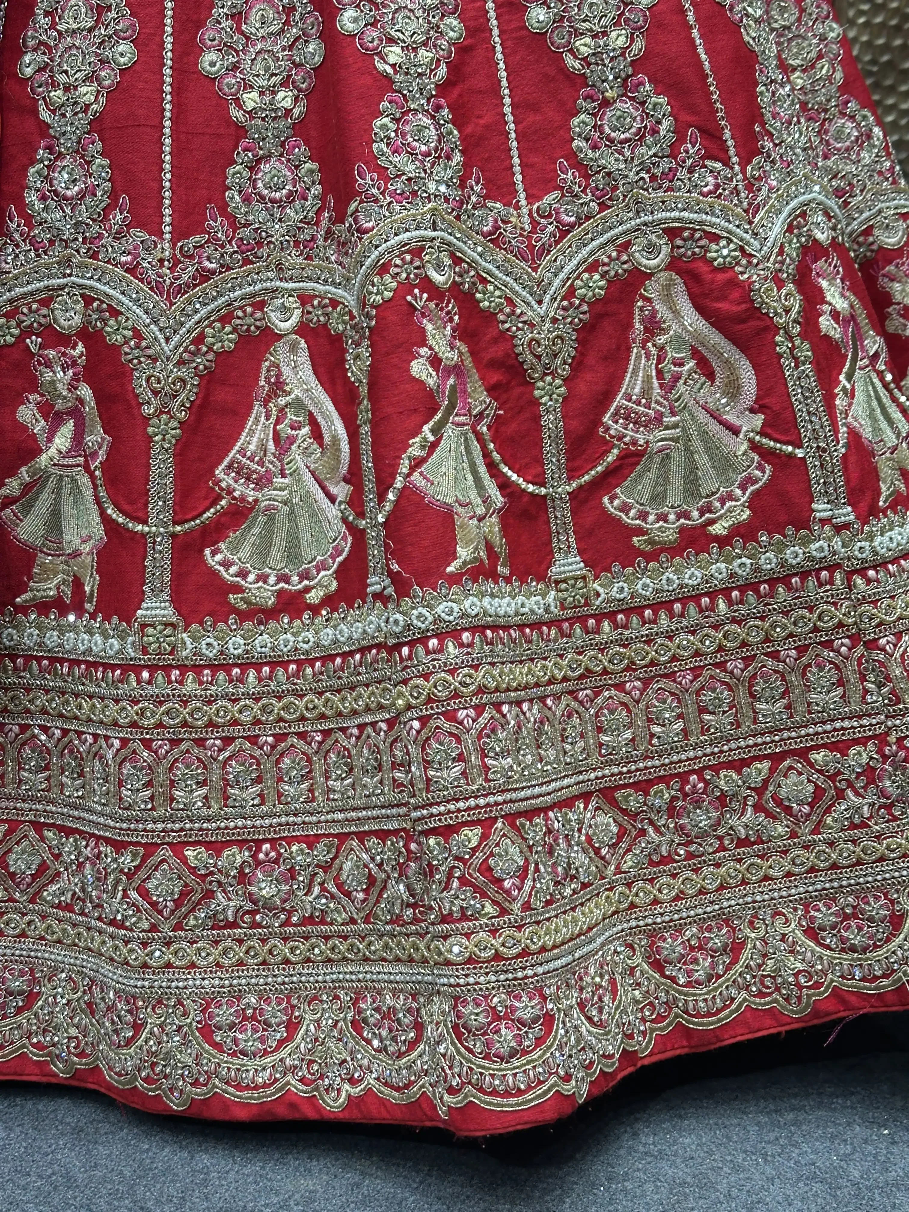 Bridal Lehnga With Fusion Work