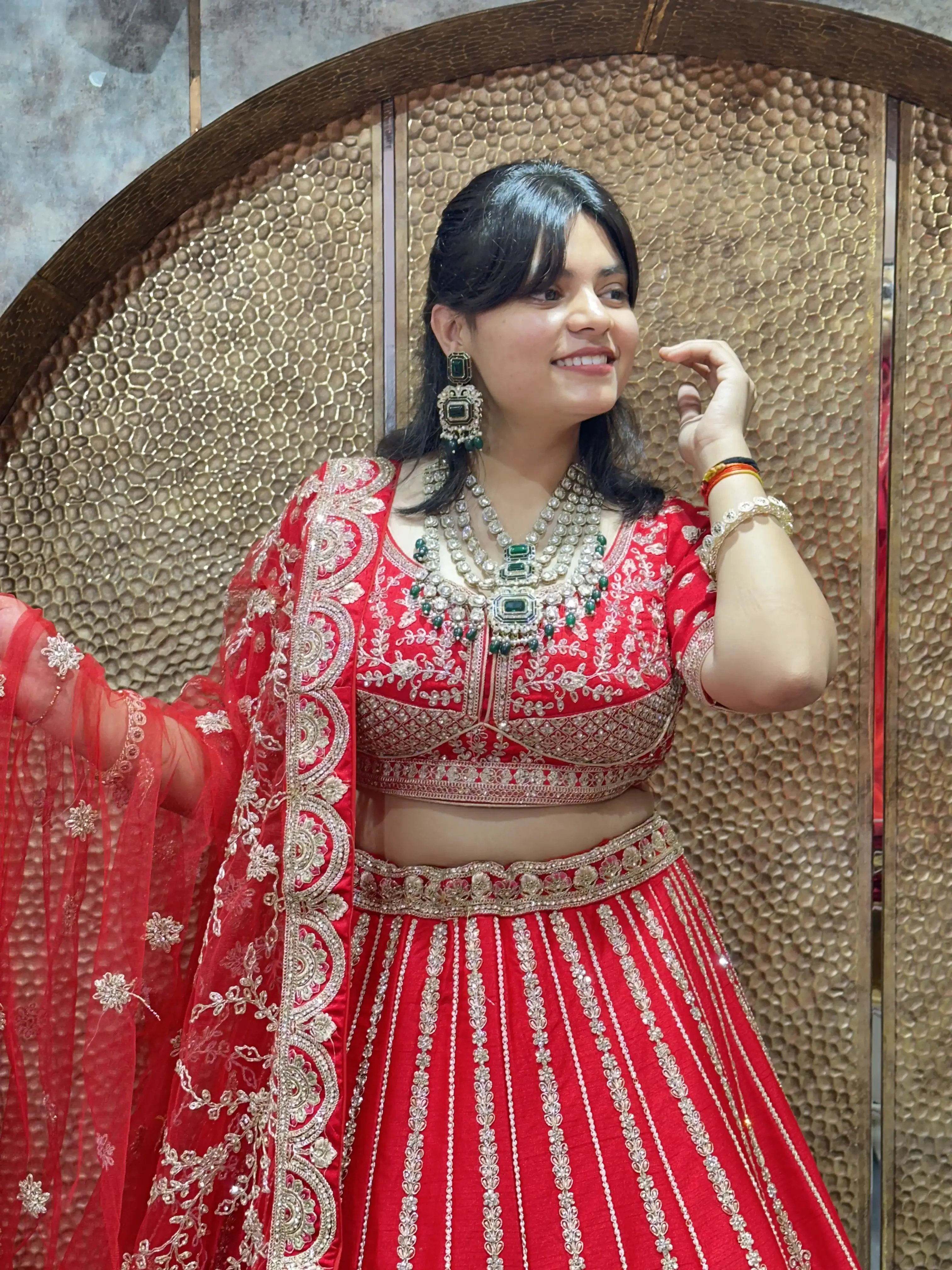 Bridal Lehnga With Fusion Work
