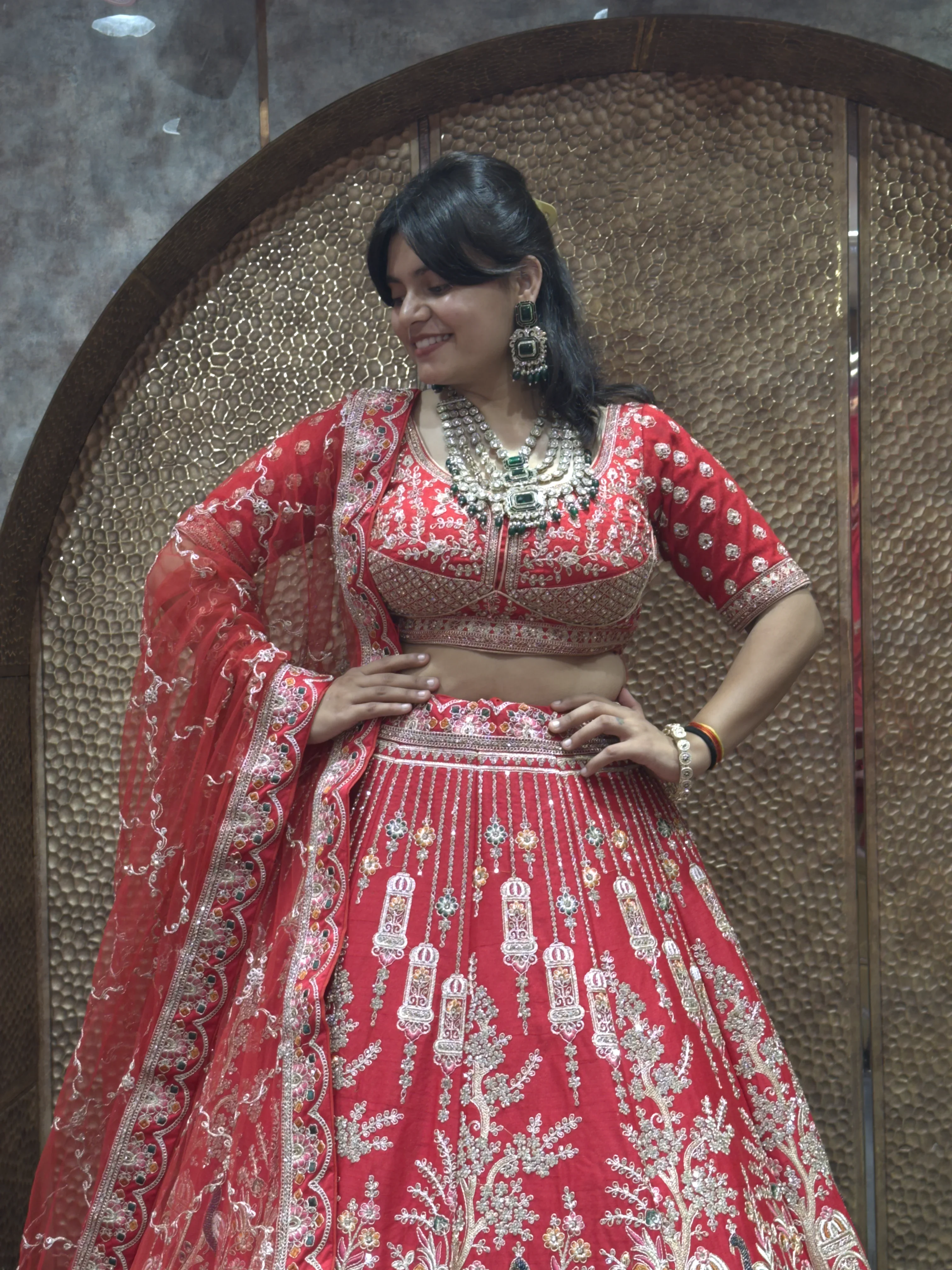 Panel Style Bridal Lehenga