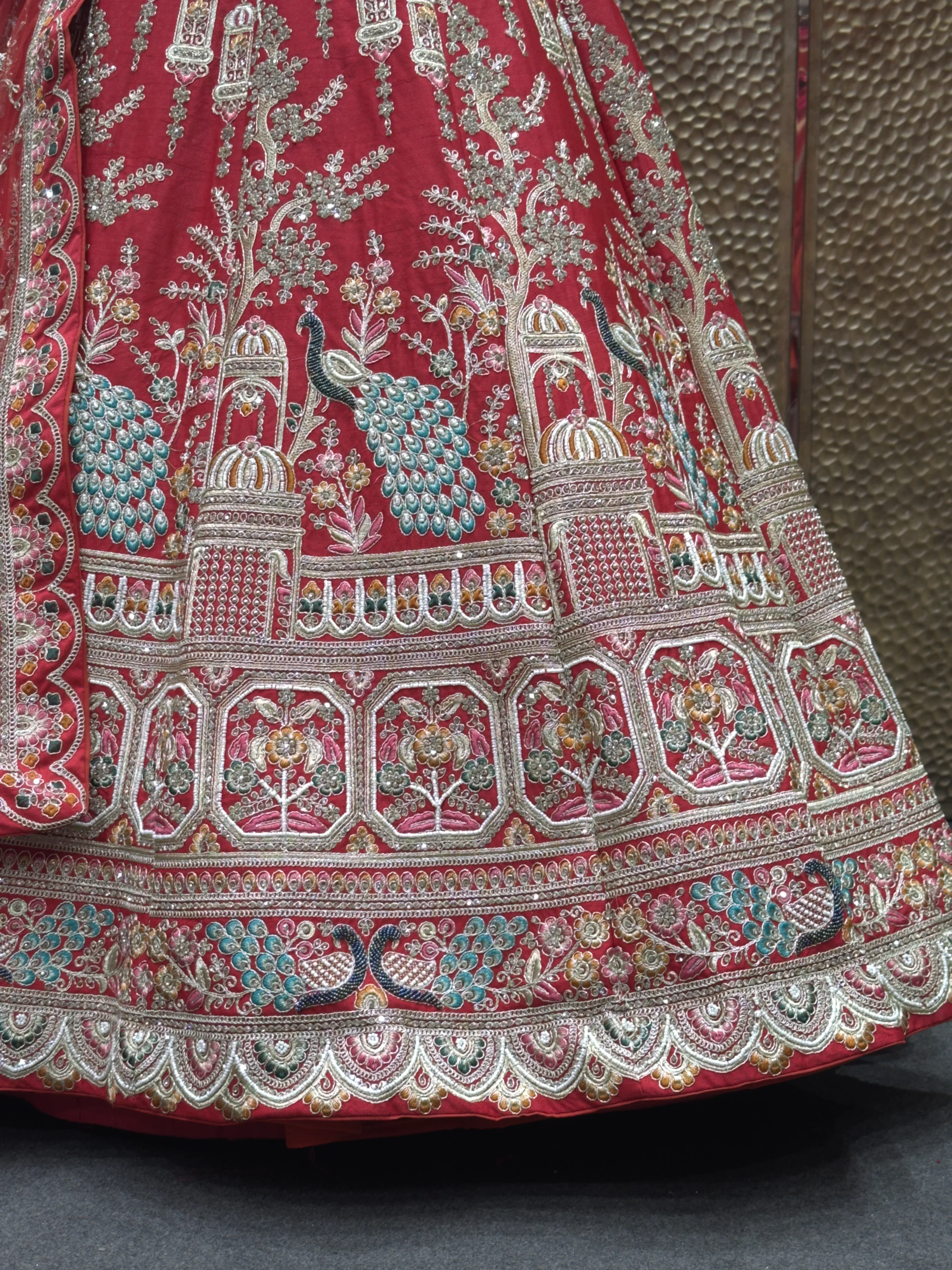 Panel Style Bridal Lehenga