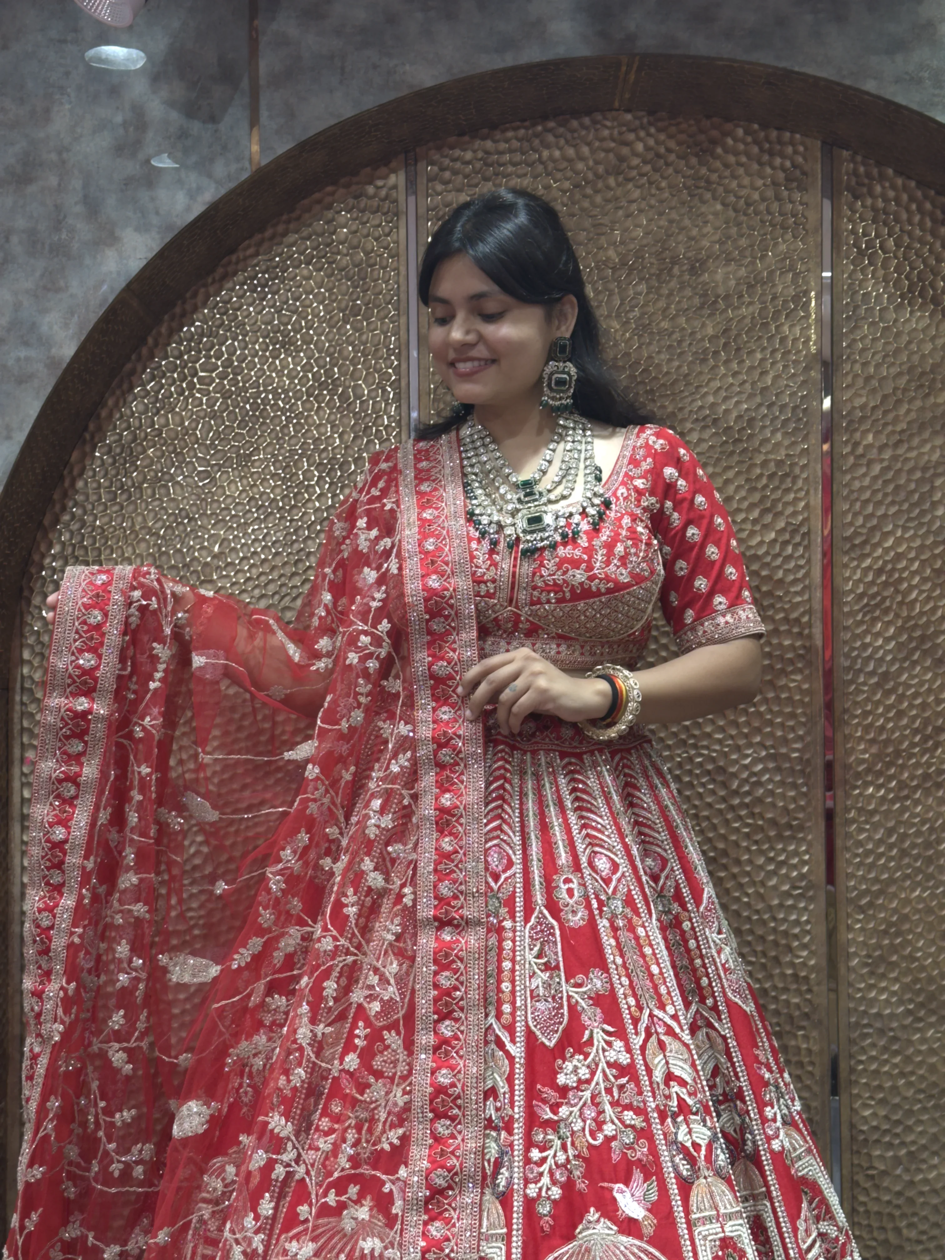 Trendy Bridal Lehenga Red