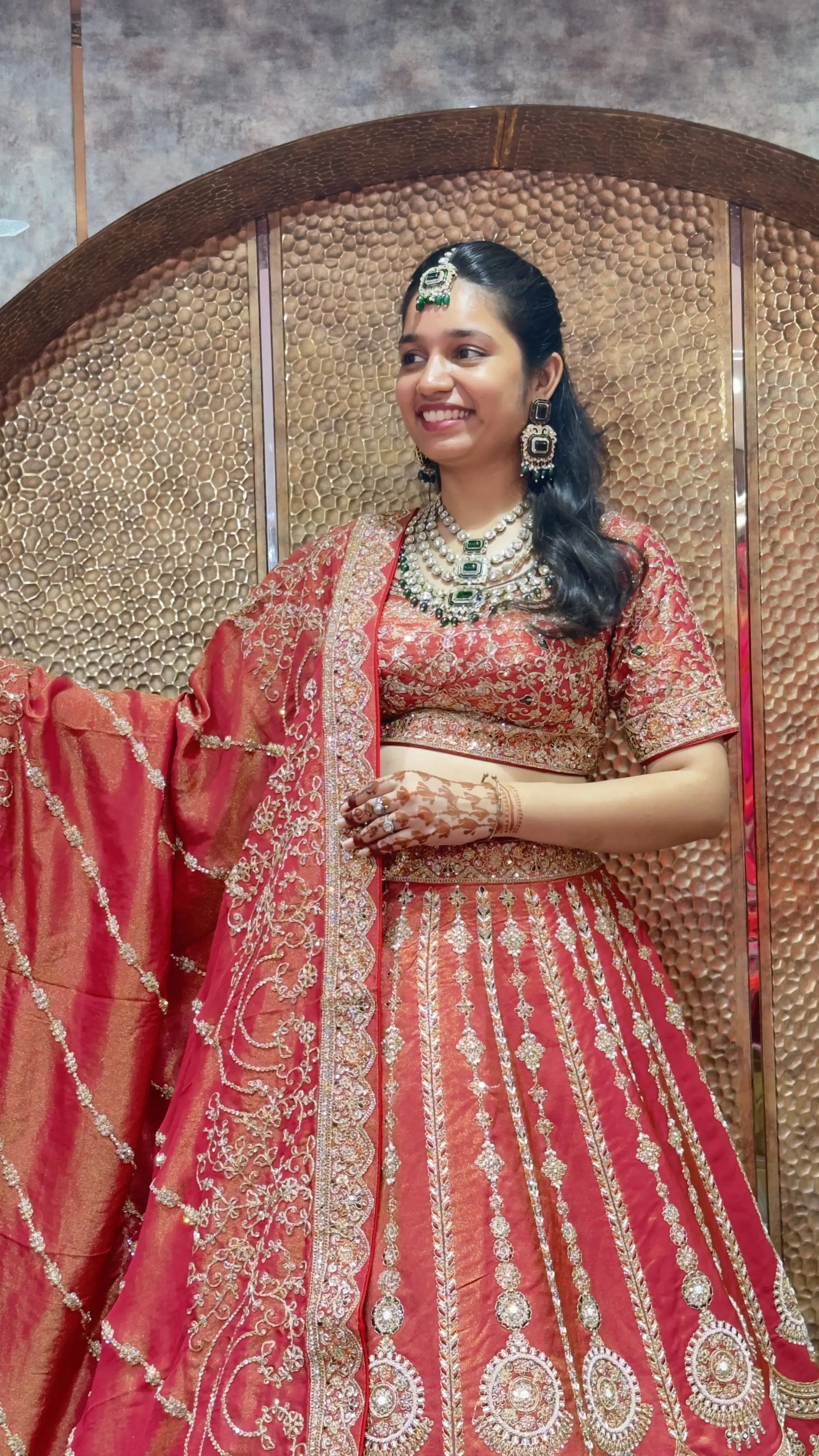 Latest Rust Bridal Vertical Pattern