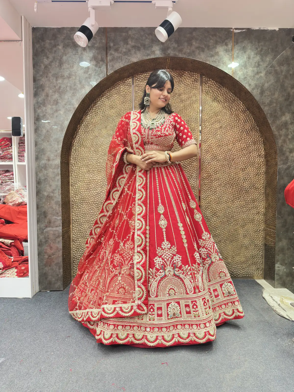 Latest Bridal Lehenga In Red
