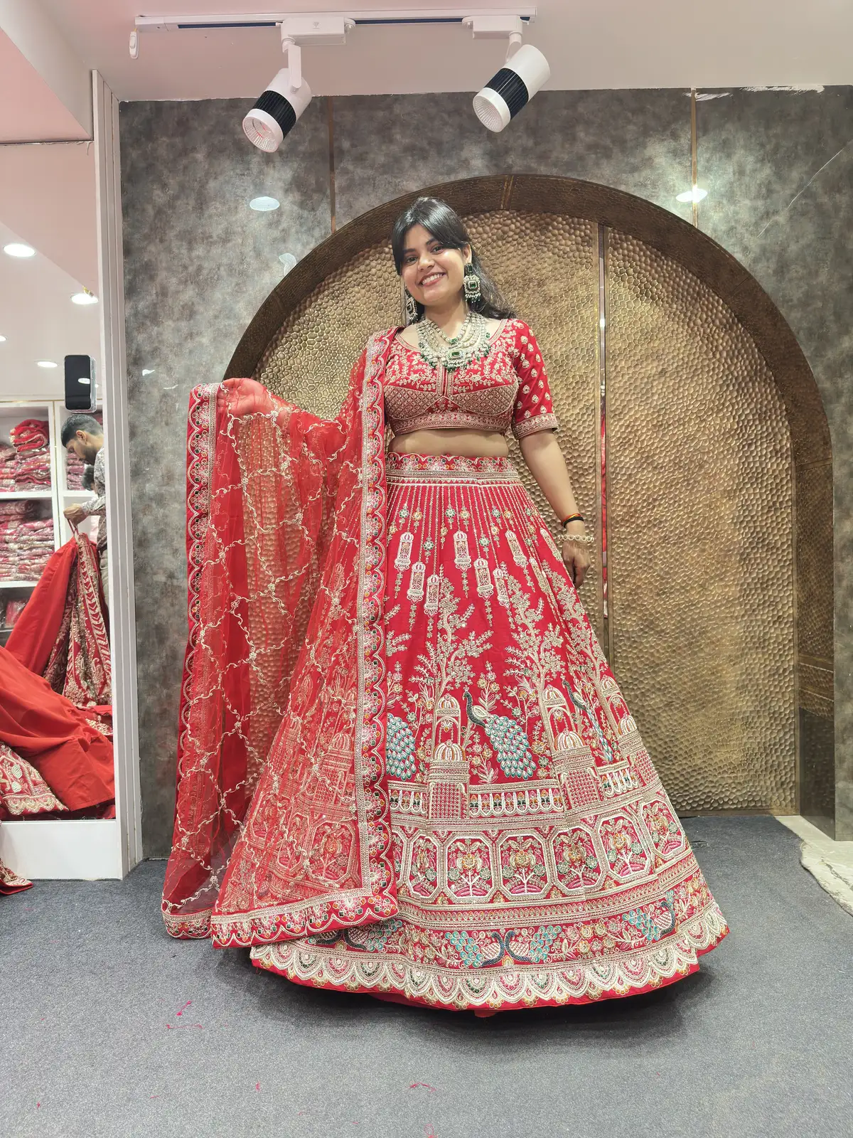 Panel Style Bridal Lehenga