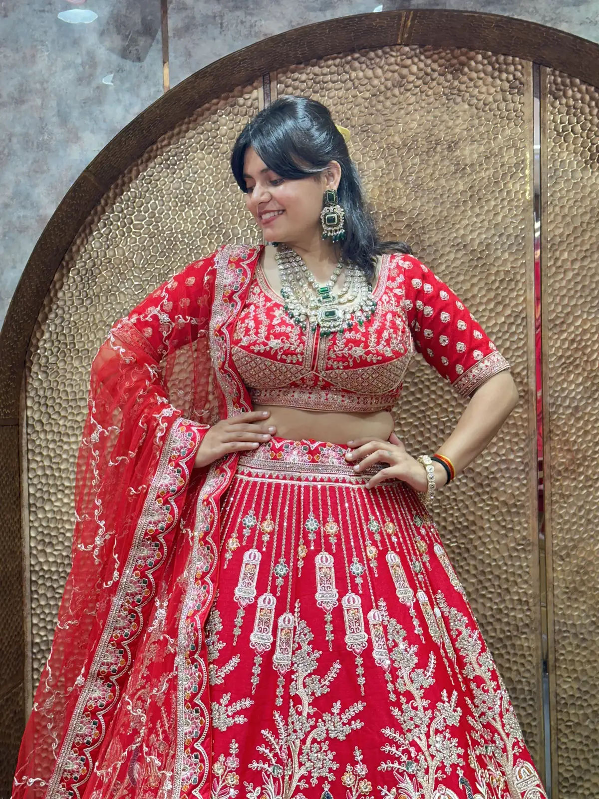 Panel Style Bridal Lehenga