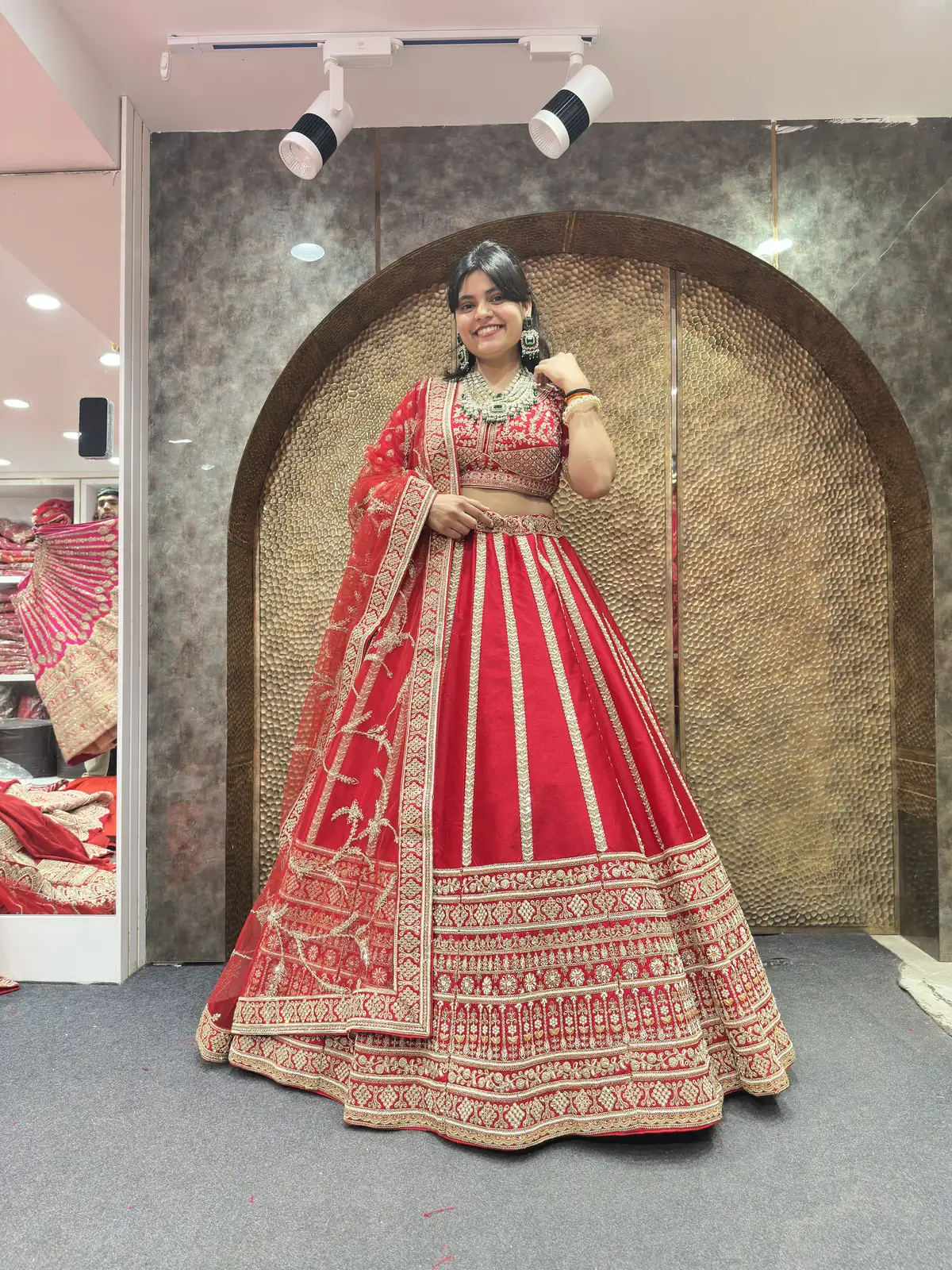 Latest Red Bridal Lehenga