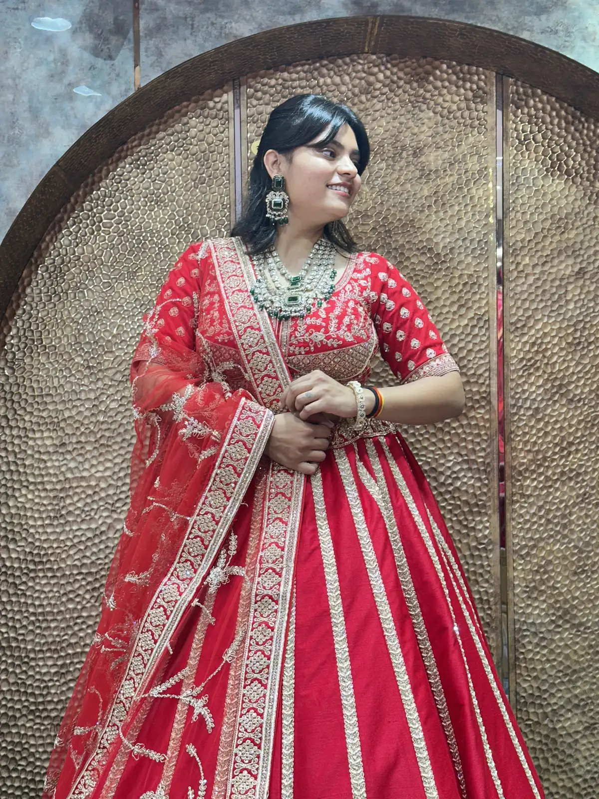 Latest Red Bridal Lehenga
