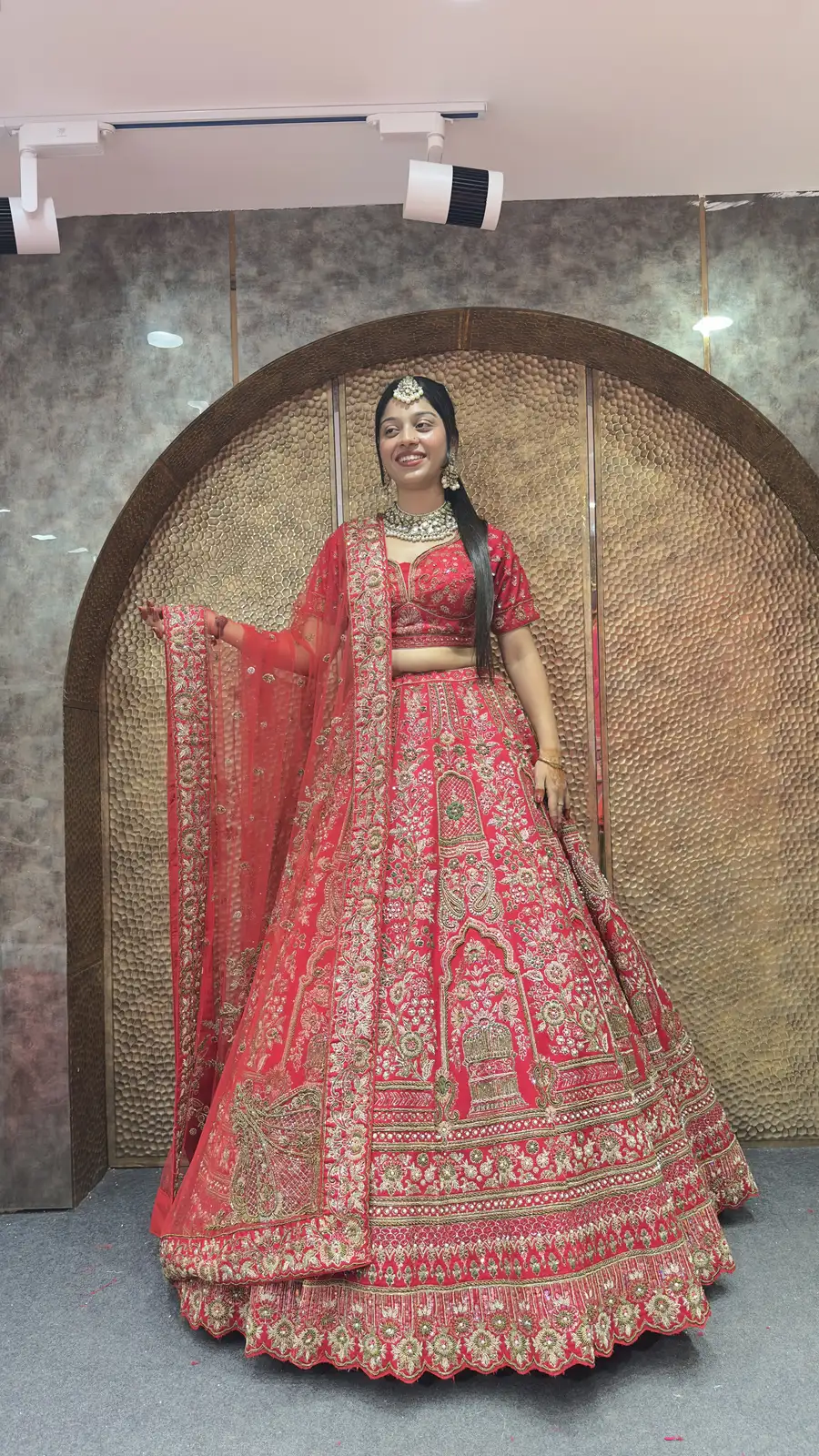 Handwork Red Premium Bridal Lehenga