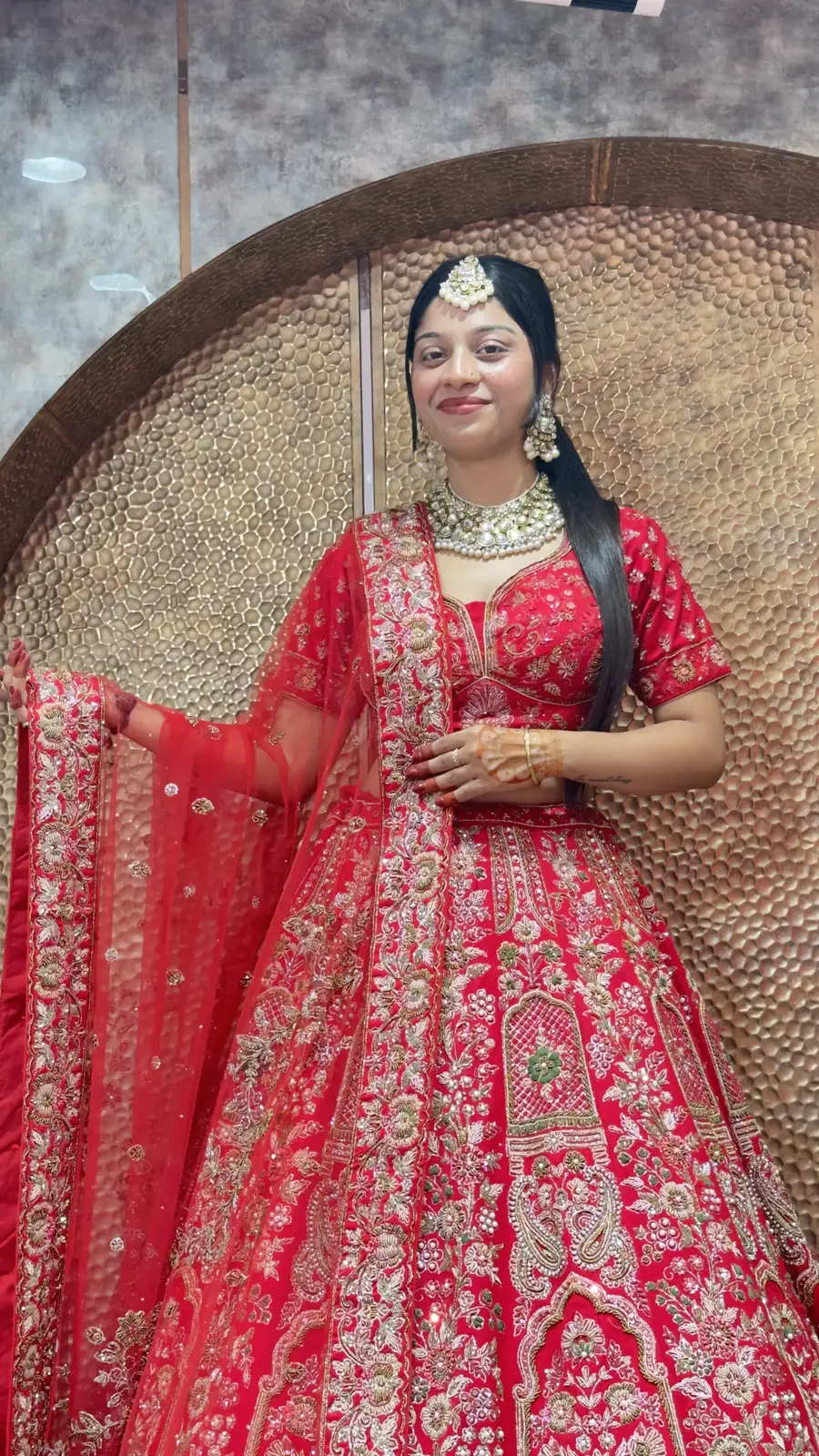 Handwork Red Premium Bridal Lehenga