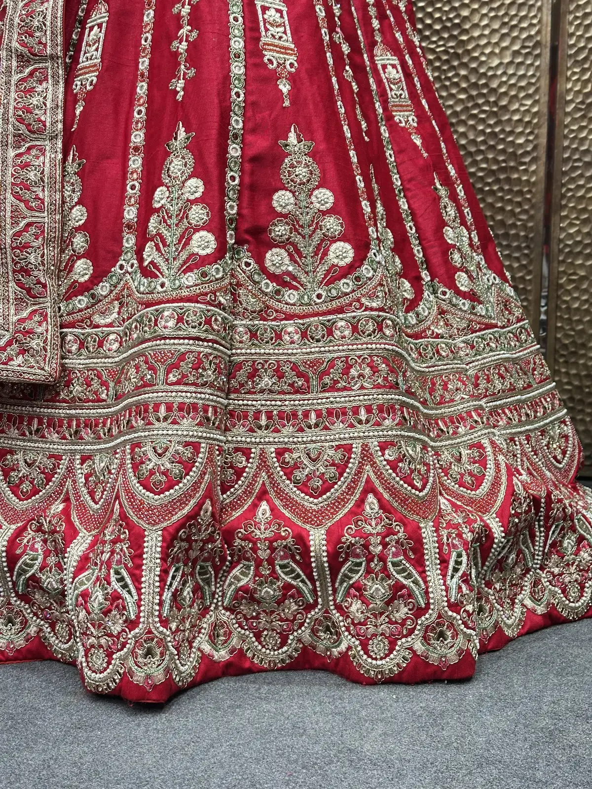 Vertical Pattern Bridal Lehenga