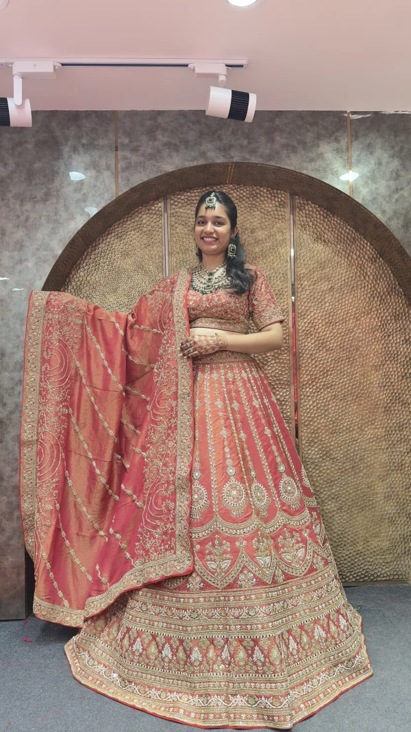 Latest Rust Bridal Vertical Pattern