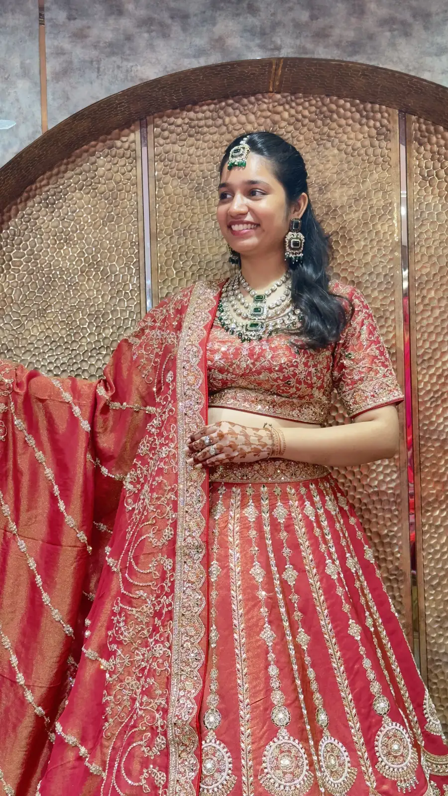 Latest Rust Bridal Vertical Pattern