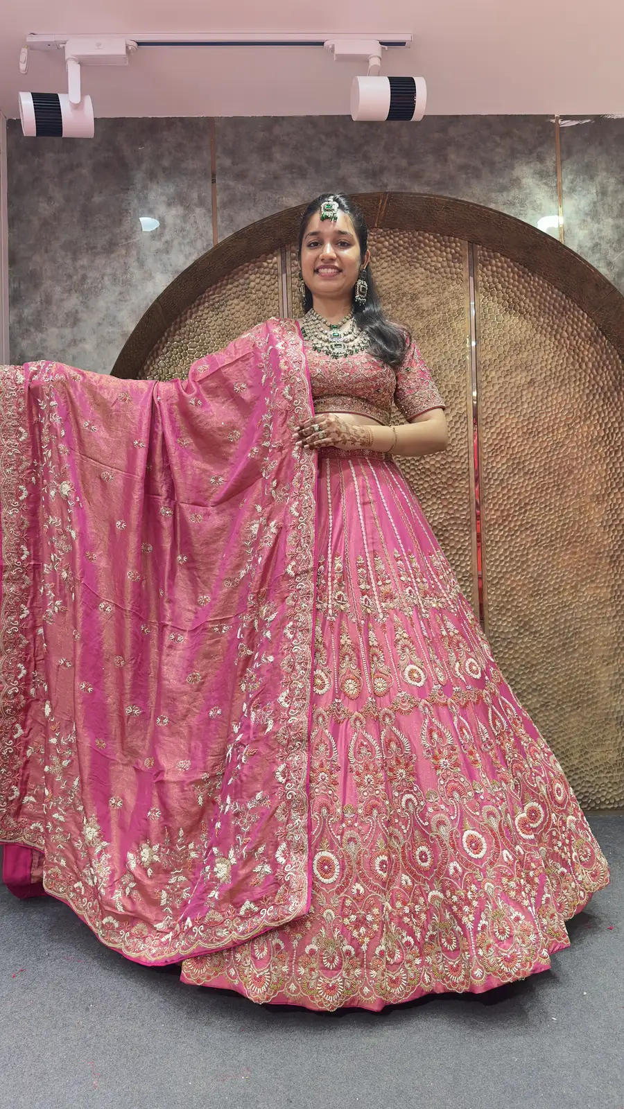 Latest Tissue Bridal Lehenga