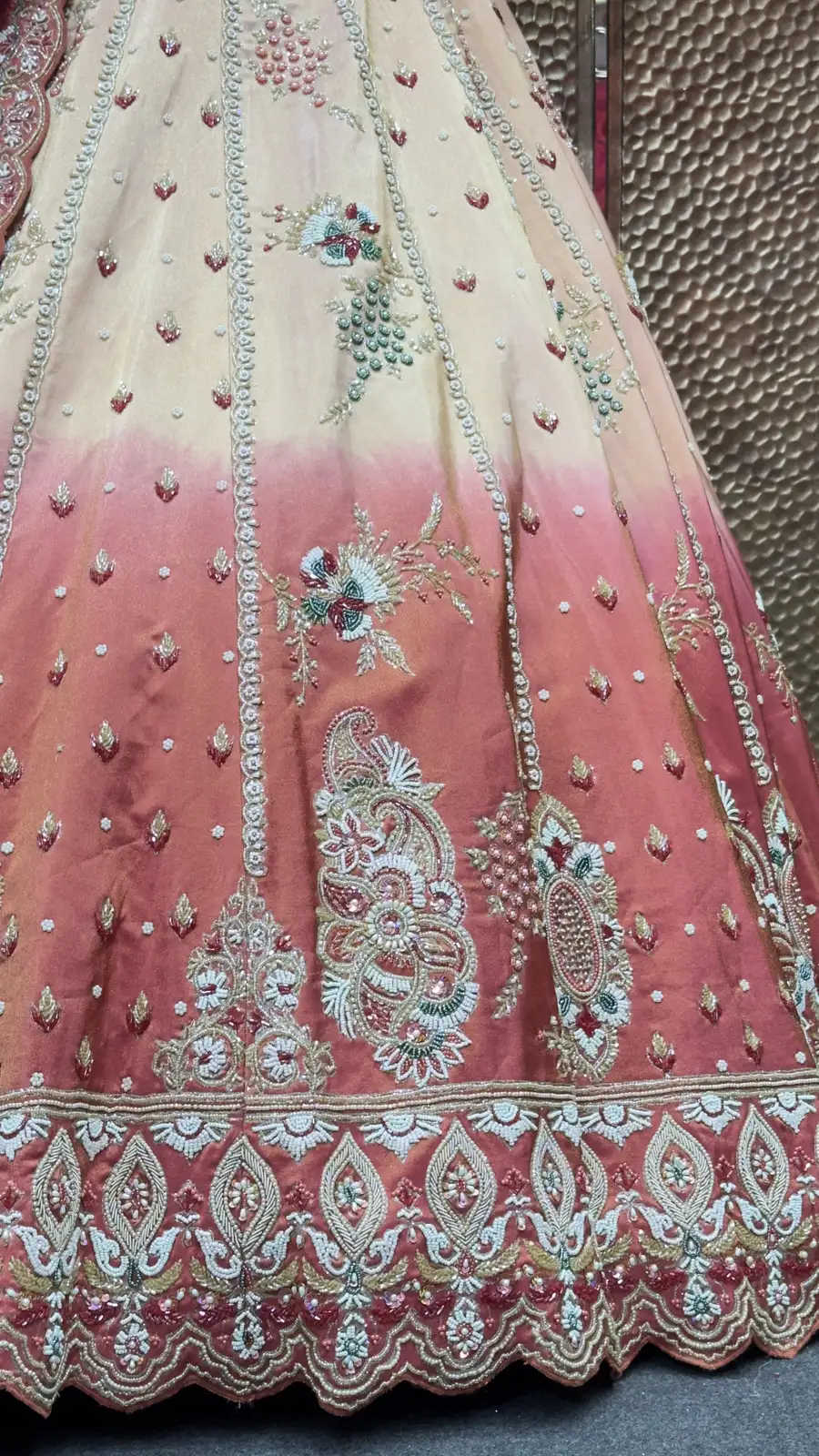 Latest Ombre Silk Bridal Lehenga
